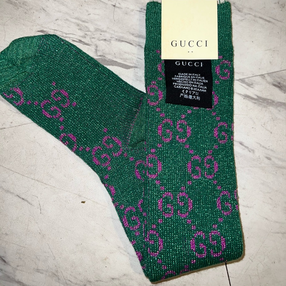 Gucci Lamé GG Socks